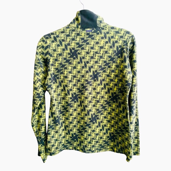 Columbia Women’s Fleece Pullover Small Jacket Sweater Pixelated Half Zip - Picture 4 of 7